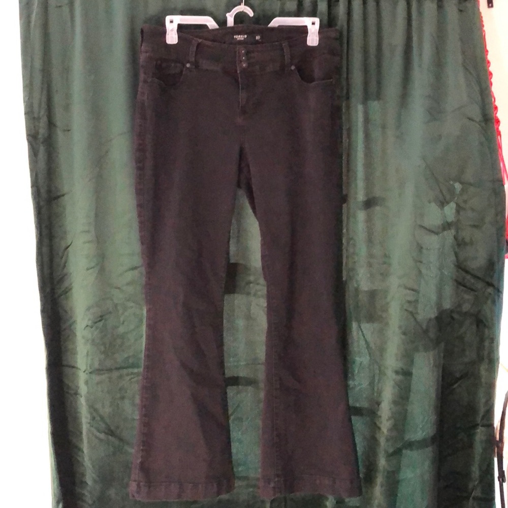 Black bootleg Torrid jeans